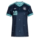 Billige Fotballdrakt Tyskland Leroy Sane #19 Replika Bortedrakt Dame VM 2026 Kortermet Billige Fotballdrakt Tyskland Leroy Sane #19 Replika Bortedrakt Dame VM 2026 Kortermet